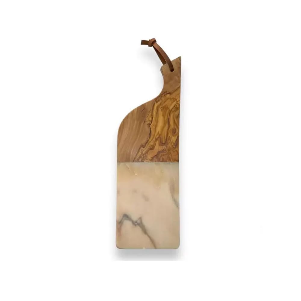 Planche Marbre Crema Luna GOLDENARTI plateau fromage et présentation