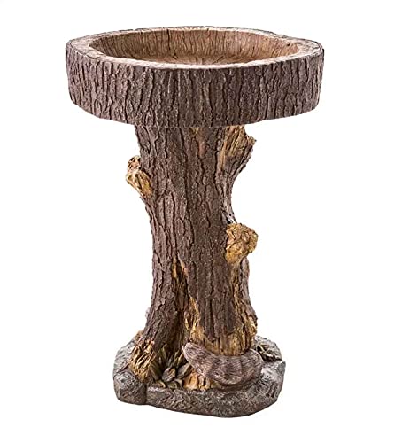 Lekgymr Bird Bath Bowl For Garden, Yard And Patio Decor, Multi-Purpose Bird Baths Tray Outdoors Standing Handmade Resin Wild Bird Feeders #TOP4