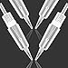 Permanent Needles Makeup Eyebrow Needles Makeup Tattoo Needles 1R/1P Permanent Pen Makeup Needle Cartridge for Eyeliner 10 Pcs/Set(EN51-1R)