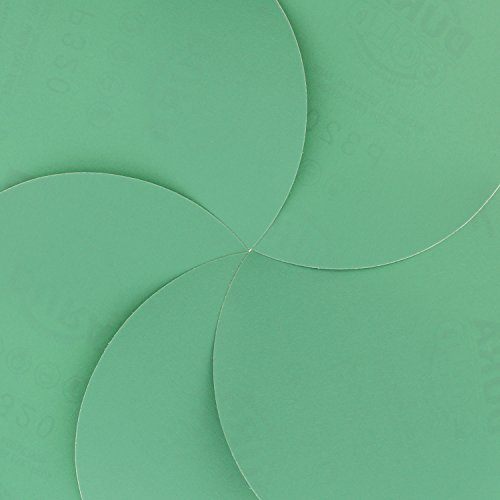 Dura-Gold Premium 6" Green Film Psa Sanding Discs - 320 Grit (Box Of 25) - Self Adhesive Stickyback Sandpaper For Da Sander, Finishing Fine Cut Abrasive - Sand Automotive Car Paint, Woodworking Wood #TOP2
