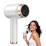 Wxeadu Cordless Hair Dryer, USB Rechargeable Hair Dryer, 3 Speed Adjustable Travel Hairdryer for Women, 1000W Lightweight Hairdryer, Portable Blow Dryer for Travel Family Dormitory(White)