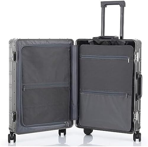 Business Travel Luggage Travel Case Hardshell Carry-on Luggage with Silent Airplane Spinner Wheels Suitcase (Rosso 20inch)3