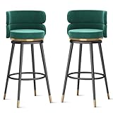 【Polyvalent à utiliser】Ces tabourets de bar pivotants en velours combinant un look chic et un design moderne peuvent correspondre à n'importe quel décor ou style d'intérieur, sont parfaits pour la salle à manger, la chambre, l'îlot de cuisine, le bar à domicile, la zone de divertissement, le restaurant de repos, le bureau, l'exposition, la maison, le bistrot, le café, le pub de repos, la ferme, le salon ou la réception, également des tabourets de bar hauts comme chaise de sal