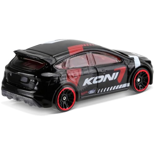 Hot Wheels Ford Focus RS Negro 1:64 miniatura 3