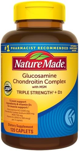 Nature Made Glucosamine Chondroitin Complex with MSM, Dietary MSM...
