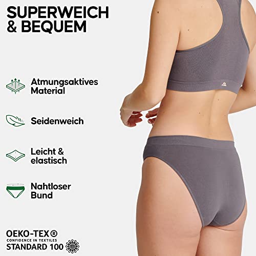 Damen-Slips Danish Endurance Seamless Slips im 3er Pack