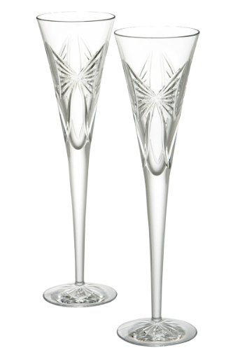 Waterford Wishes Flutes Happy Anniversary Pair
