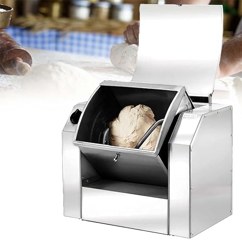 Impastatrice Commerciale, impastatrice elettrica per Pizza ad Alta Resistenza con Secchio in Acciaio Inossidabile 304, Attrezzatura da Cucina Professionale per Una cottur,3kg