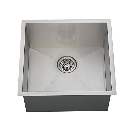 MR Direct 2321s-16 Stainless Steel Undermount 20 in. Single Bowl Kitchen Sink