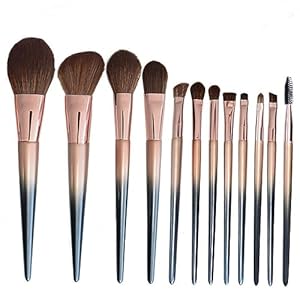 BOTTLES 12pcs Makeup Set Beauty Makeup Blush Eyeshadow Brush Lucite Gradient Beauty Tools Makeup Brushes Set