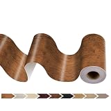 JUNART Nastro per riparazione venature del legno (10cm × 1000cm), nastro per riparazione impermeabile per tavoli, battiscopa, finestre e pavimenti con raschietto in plastica(legno di begonia)