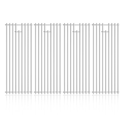 jkxoo 4Pack 7.5" x 19.25" Stainless Steel BBQ Grill Grates Replacement Parts for 16517 Bull BBQ Angus, Brahma, Lonstar Select, Outlaw Steer Premium, Lonestar Select 7 Burner