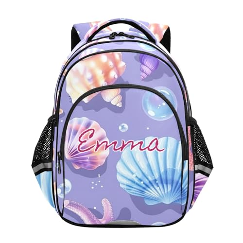 Sac à dos enfants personnalisé grand volume anti-perte pour école primaire violet