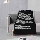 Minerva Jersey Shore Letter to Sammi (Black Version) Throw Blanket,Ultra-Soft Micro Fleece Blanket, Throw Blanket for Sofa Travel Living Room Bedroom Sheet Decoration 40x30