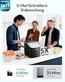 Euhomy DE-IM06D-08G Kostkarka do Lodu, Czarny, 1.2L