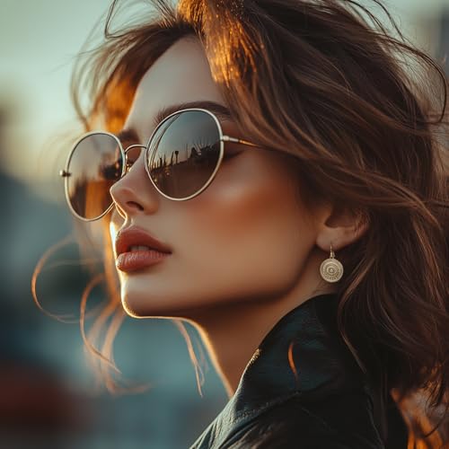 Boho Gold Hoop Drop Earrings with Lightweight Filigree Medallion Charm – 1.75 Inch Vintage-Inspired Dangle Earrings – Festival, Everyday, or Gift Jewelry for Women4