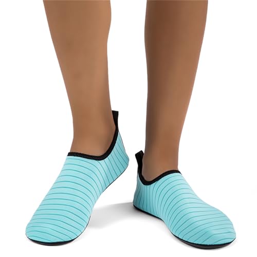 Water Shoes for Women Men Quick-Dry Aqua Socks Swim Beach Barefoot Yoga Exercise Wear Sport Accessories Pool Camping Must Haves Adult Youth Size Non Slip River Lake surf Black Breathable3