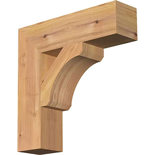 3 1/2"W x 14"D x 14"H Legacy Block Smooth Bracket, Western Red Cedar