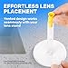 [3 Pack] Vented Scleral Lens Inserter - Contact Lens Applicator for Hard/RGP Lenses, Scleral Lenses & Prosthetic Eyes - Ensures Smooth Airflow for Easy & Precise Lens Insertion - Fit All Lens Stands