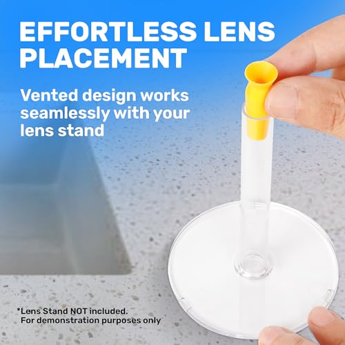 Image of [3 Pack] Vented Scleral Lens Inserter - Contact Lens Applicator for Hard /RGP Lenses, Scleral Lenses & Prosthetic Eyes - Ensures Smooth Airflow for Easy & Precise Lens Insertion - Fit All Lens Stands