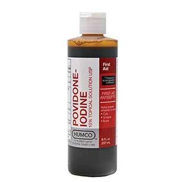 AMAZON - Humco 232516001 Povidone Iodine 10% Topical Solution, 16 oz.