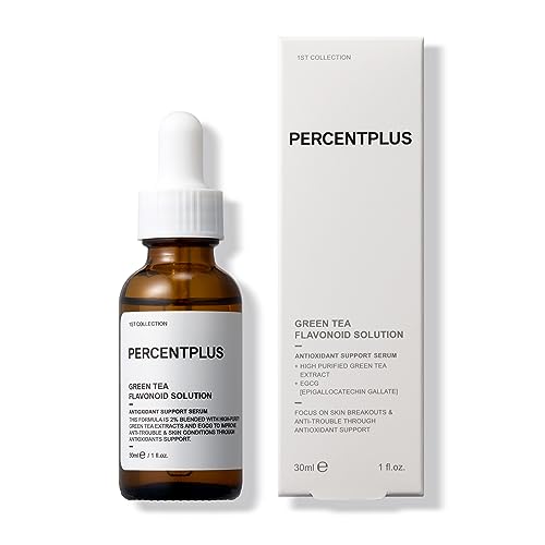 Percentplus Skin Care L Green Tea Flavonoid Solution Skin Serum Contains High-Purity Green Tea Ext And Egcg, Antioxidants Support, Relief Of Repeated Breakout, Problematic Skinㅣ1Fl. Oz #TOP2