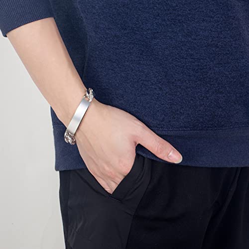 Pulsera Hombre Cadena Cubana Plata 925 12MM 8 pulgadas miniatura 2