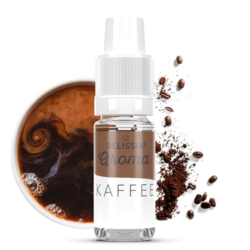 Belissia Lebensmittelaroma - Kaffee - Hochdosiertes Lebensmittel Aroma 10ml. Zur Verwendung in Lebensmitteln & Getränken für Vernebler, Nebelmaschinen, Diffuser uvm.