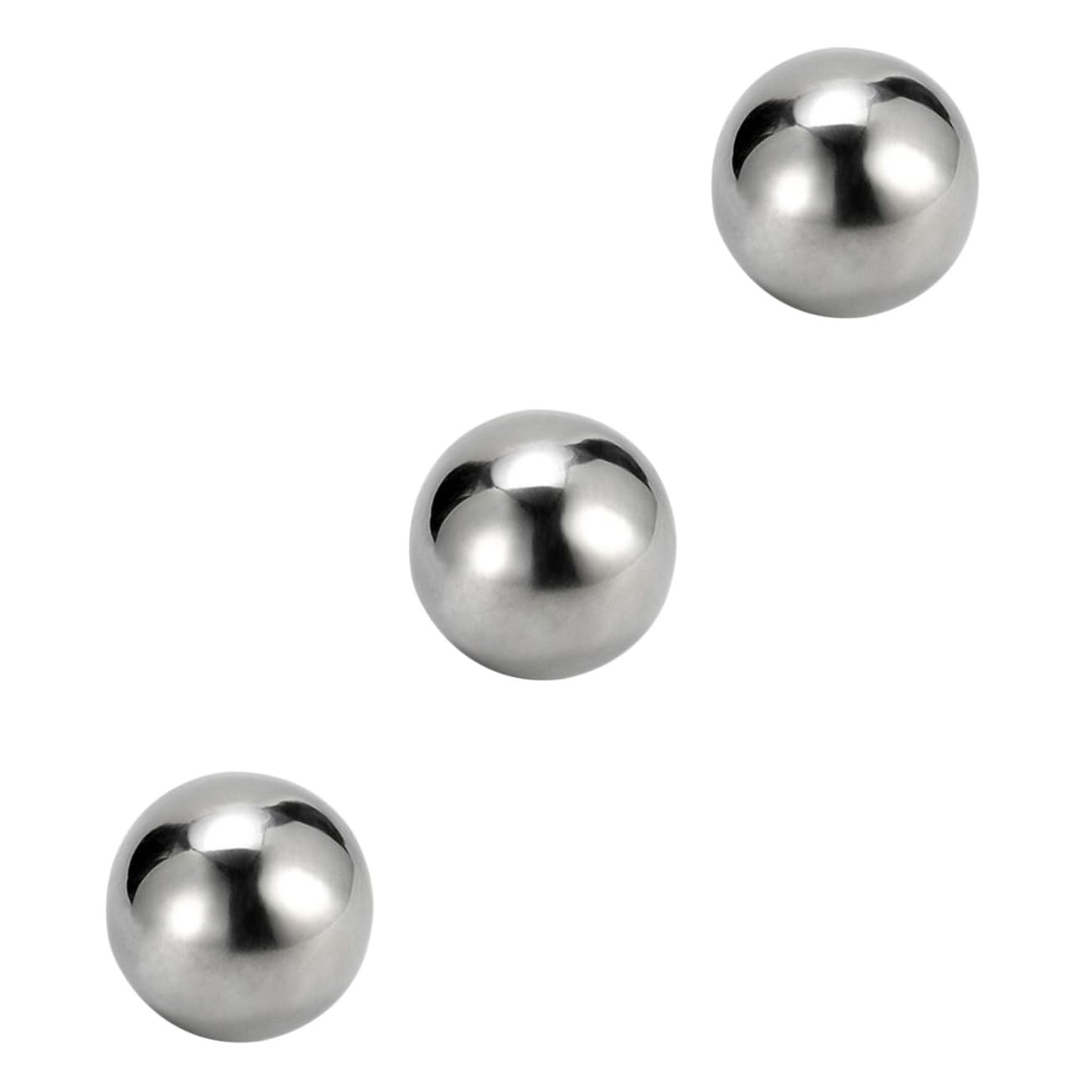 MAGICLULU 3pièces Boules à Glace Acier Inoxydable Pierre à Whisky Réutilisable De Idéales pour Rafraîchir Vos Boissons sans Dilution Maison