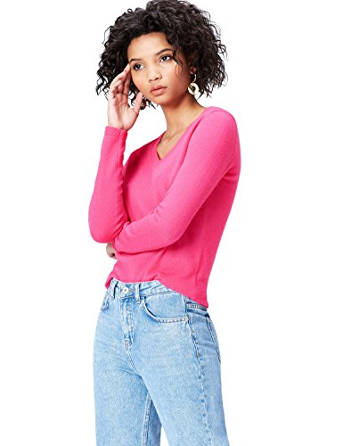 find. Jersey de Cachemir para Mujer, Rosa (Flower Show Gp-6052), 40 (Talla del Fabricante: Medium)