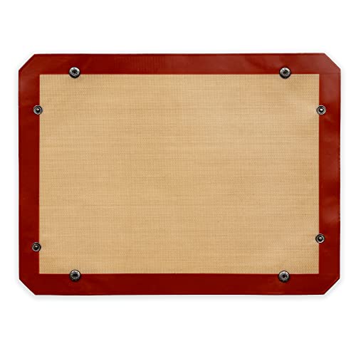 Alfombrilla de silicona para hornear de 40 x 30 cm, antiadherente, alfombrilla para hornear reutilizable, alfombrilla de silicona con medición, alfombrilla de masa antideslizante (40 x 30 x 0,7 cm) Cover