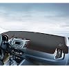 Black Leather Car Dash Mat Dashboard Cover Dash mat Interior Pad for Kia Sportage 2011-2015