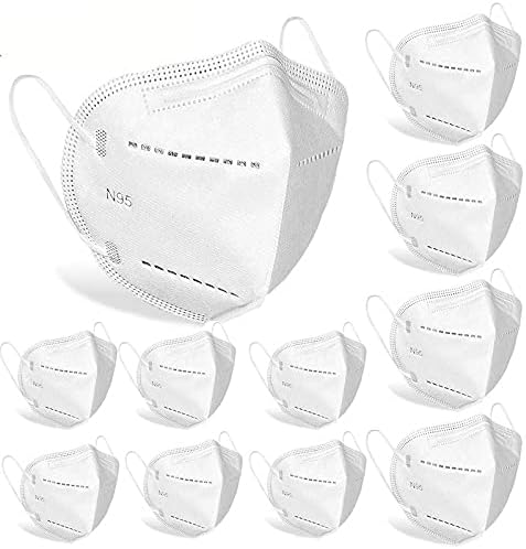 Kaashmora Pack of 100 Multicolor N95 Mask White Color for Adult featured Reusable and Washable