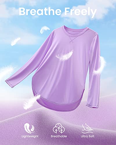 Image of G4Free Lightbreeze Womens UPF 50+ Long Sleeve Workout Tops Quick Dry UV Sun Shirt Running Gym Hiking Yoga Casual Lightweight