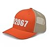 Zip Code 92067 Hat Rancho Santa Fe California CA Trucker Hat Embroidered Trendy Snapback Unisex Baseball Cap #3
