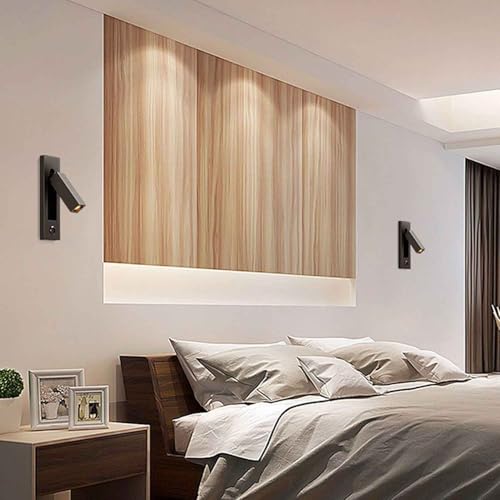Applique liseuse LED encastrable 3W liseuse de lit orientable - 3