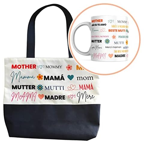 BY KROL STORE Bolsos y Tazas Regalo Multicolor para Madre Cover