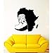 Sticker Mural Vinyle Afrique Continent Carte Fille Africaine Turban Autocollants 43X42Cm