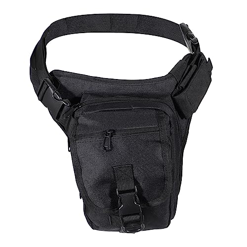 GANAZONO 1Pc Outdoor Waist Bag for Men and Women Durable Fanny Pack for Camping Hiking and Outdoor Activities Black