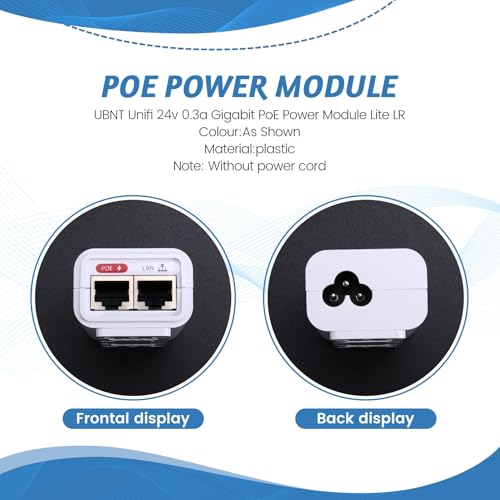 Módulo de alimentación PoE Gigabit de 24v y 0.3a Unifi para conectividad 6