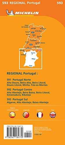 Portugal Sul Algarve REGIONAL Map 593