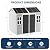 CDCASA 8x6 FT Resin Storage Shed with Floor, Waterproof Large Outdoor Shed & Lockable Door, 2 Windows, Heavy Duty Outside Plastic Tool Shed for Backyard Patio Poolside Garden Lawn