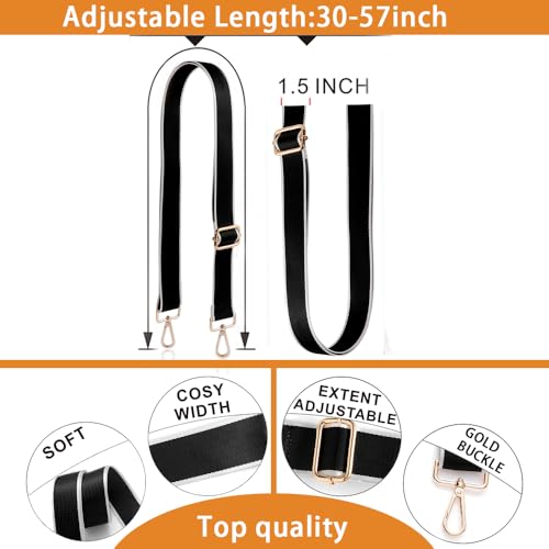 Image of S-Jacorry Purse Strap Replacement Crossbody Wide Shoulder Strap Adjustable Canvas Straps Handbag Strap Replacement Belts