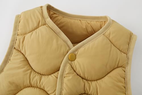 Image of AMIYAN Baby Toddler Puffer Vest Boys Lightweight Sleeveless Jacket Girls Casual Fall Winter Waistcoat Outerwear for Kids 1-6Y