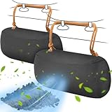 Timgle 2 Pack Car Air Freshener, Lasts 365+ Days, No Chemicals 100% Activated Bamboo Charcoal Fragrance, Free Deodorizer, Natural Auto Odor Eliminator, Purifier, Neutralizer (Khaki Strap)