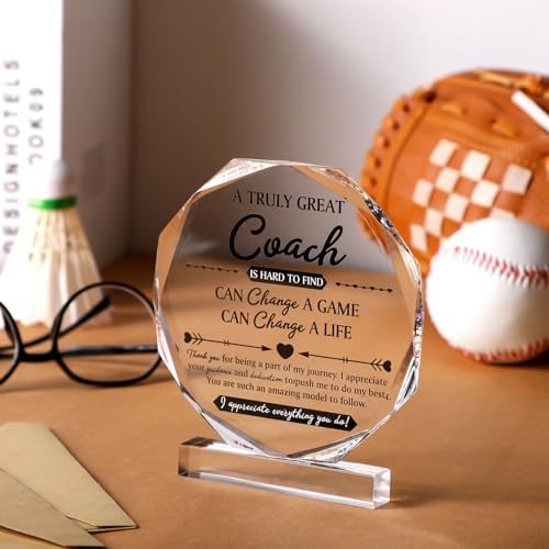 Panelee Thank You Gifts for Women Men Acrylic Appreciation Inspirational Gift Office Coworker Farewell Acrylic Sign Table Decor for Home(Octagon)