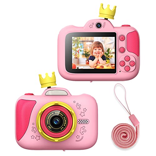 GOKKCL Digital Kids Camera, Selfie Kids Camera with 1080P HD Recordings 20M Images for Party Outdoor Activities, Birthday Gifts for Kids, Easter Gift for Kids