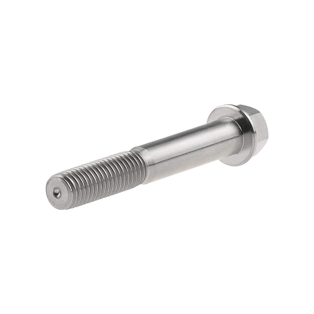 Titanium Hex Small Flange Head Bolt M8 15 20 25 30 35 40 45 50 55 60 65mm x1.25mm for Motorcycle Car Modification Pack of 4 (M8x55mm, Normal Titanium)