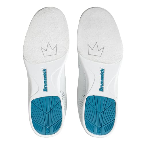 Brunswick Axis Wht/Teal Ladies Size 6.52