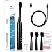 Produktbild Elektrische Zahnbürste Schallzahnbürste, wiederaufladbare Schallzahnbürste mit 4 Bürstenköpfen, 5 Modi,IPX7 Wasserdicht, USB-Ladung für Hält Min 30 Tage, Schwarz